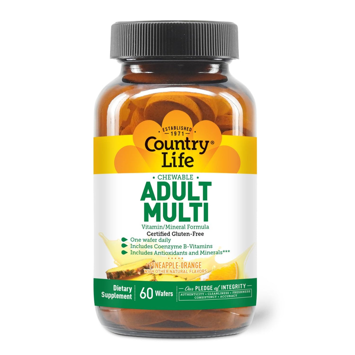 Adult Multivitamin Chewables with Coenzyme B-Vitamins - Immune Support & Energy
