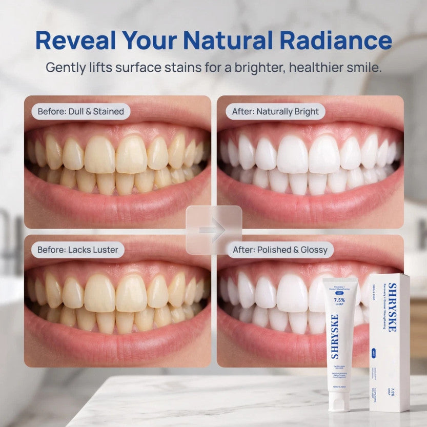Natural Whitening Toothpaste for Sensitive Teeth - Mint Flavor