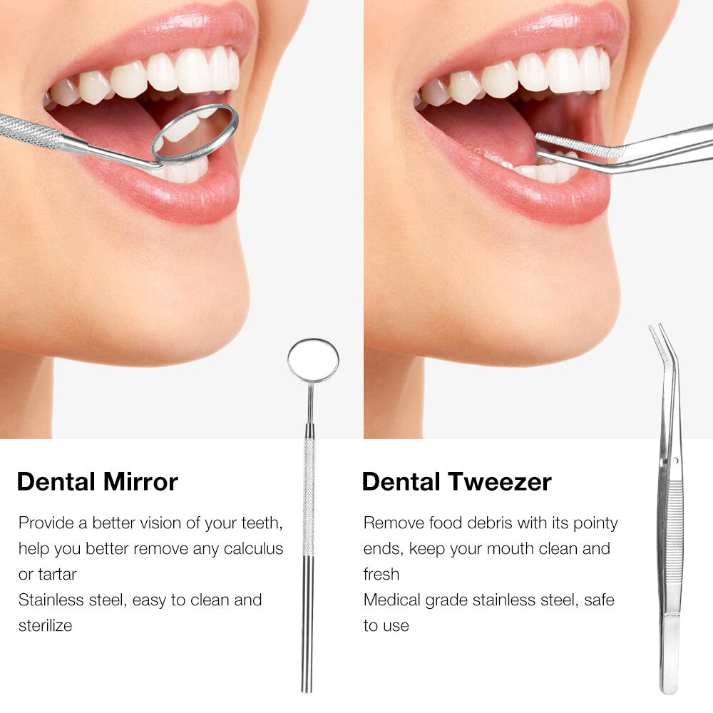 Electric Ultrasonic Dental Scaler Tartar & Plaque Remover with LED Light