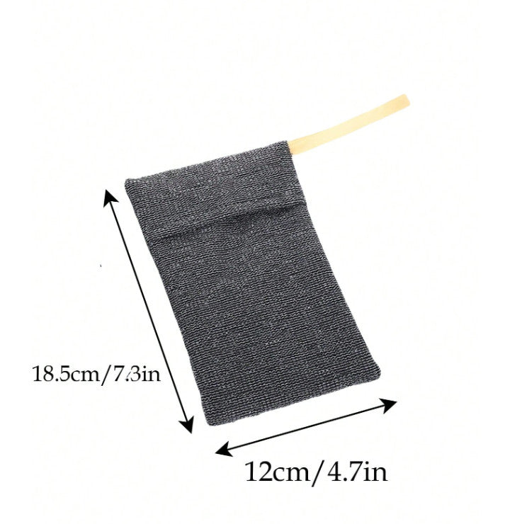 Exfoliating Mesh Soap Saver Bags Set of 2 with Hanging Cord