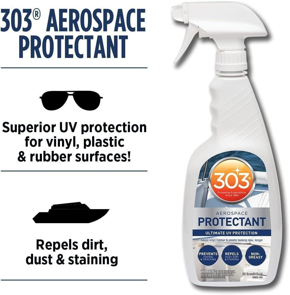 Marine Vinyl Protectant Spray UV Water Repellent 32 oz