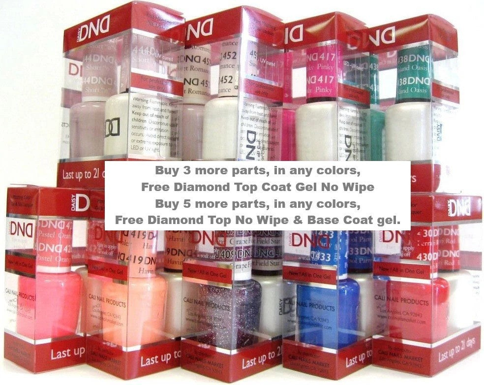 DND Gel Polish & Lacquer Duo Set - Soak Off UV/LED Nail Polish 0.5oz