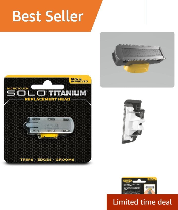 Titanium Replacement Blade for Microtouch Solo Hair Trimmer - Lightweight & Durable