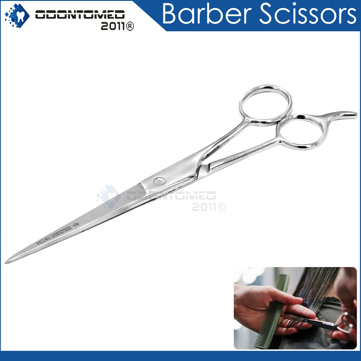 Professional Hair Cutting Scissors Set - German Steel Barber Shears 4.5" & 5.5"