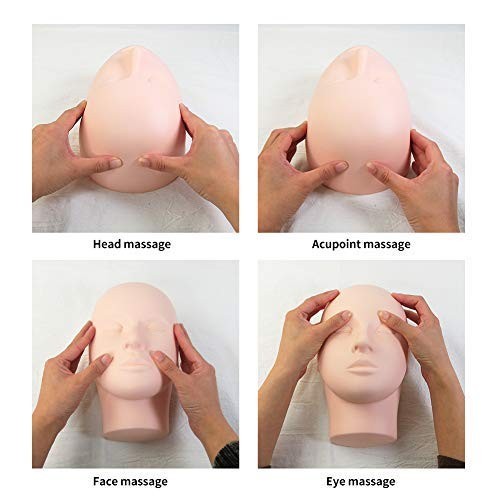 Realistic Silicone Lash Mannequin Head for Makeup & Lash Extensions