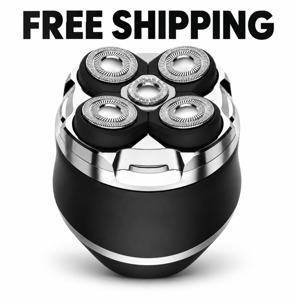 Cordless Head Shaver Waterproof Rechargeable Electric Razor for Men