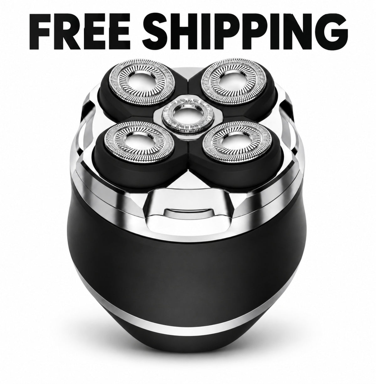 Cordless Head Shaver Waterproof Rechargeable Electric Razor for Men