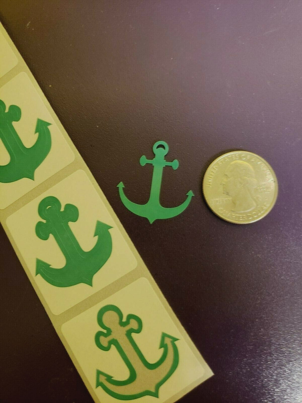 50 Teal Anchor Tanning Body Stickers for Crafts & Body Art