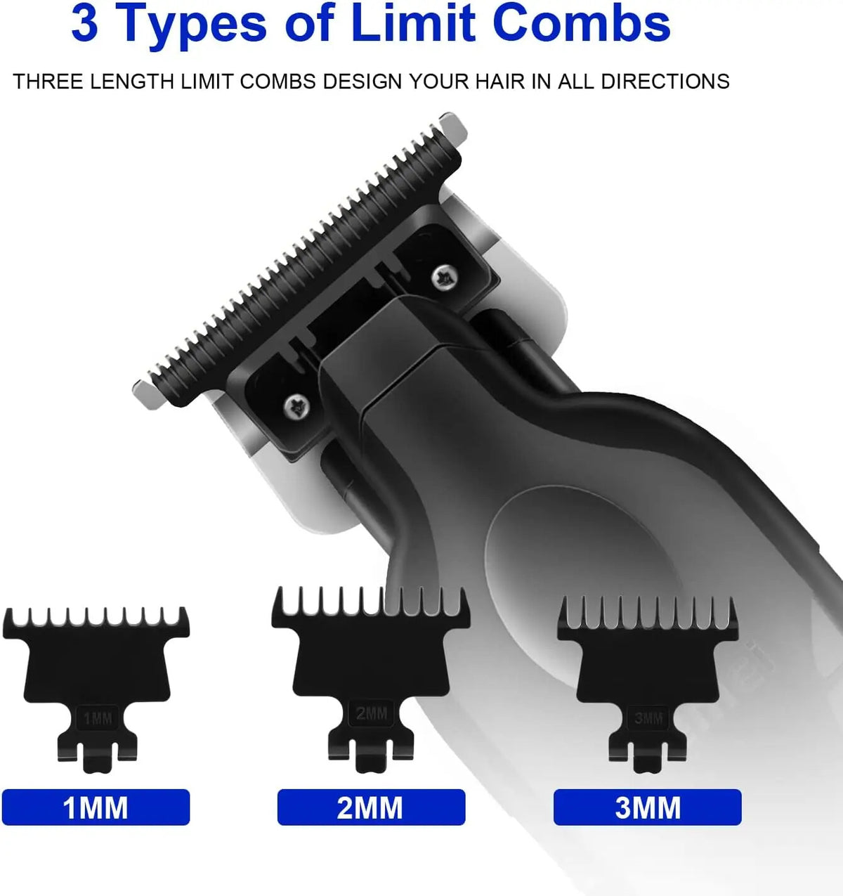 Cordless Electric Hair Trimmer Razor Clipper with USB Charging