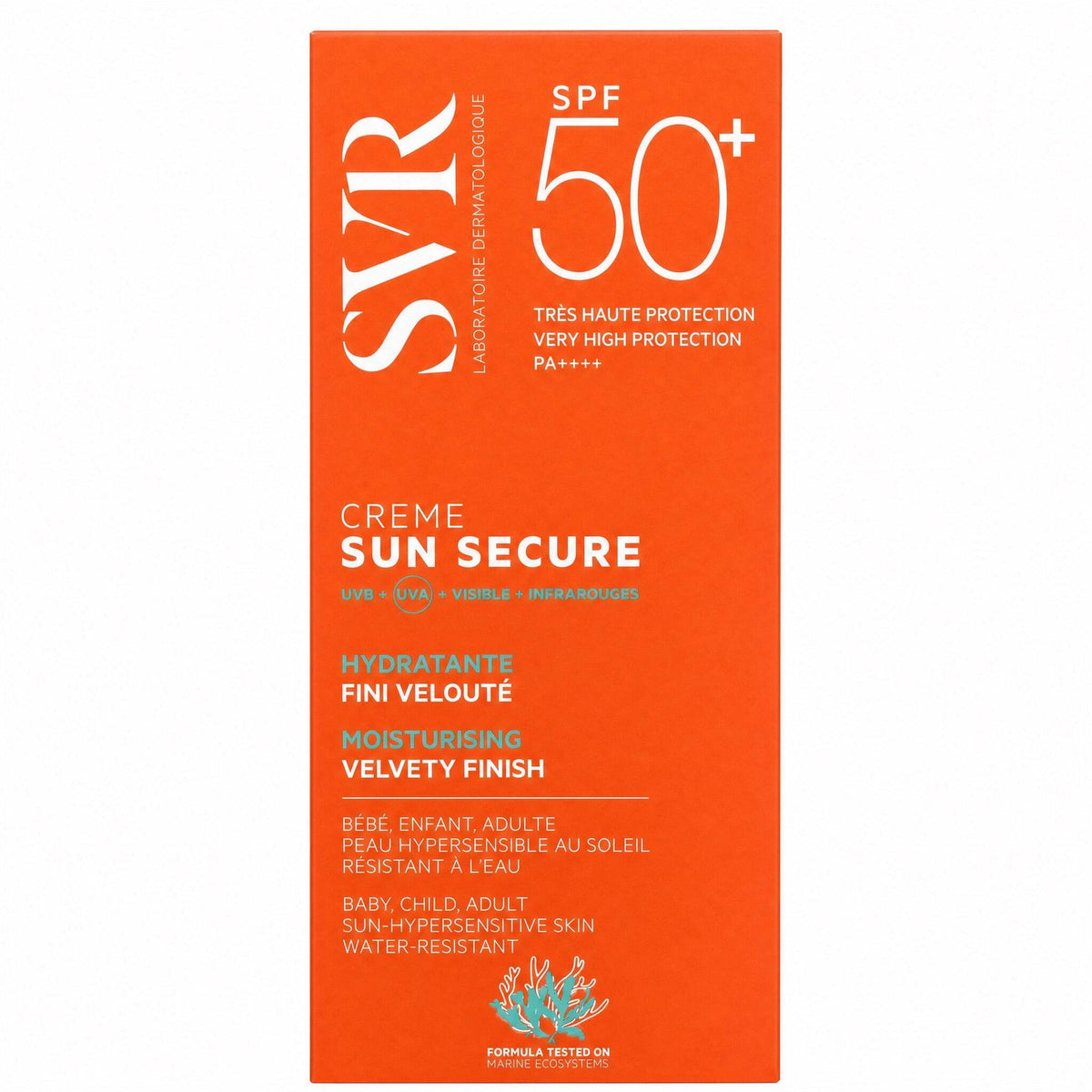 SPF50+ Moisturizing Face Sunscreen with Velvety Finish - 50ml