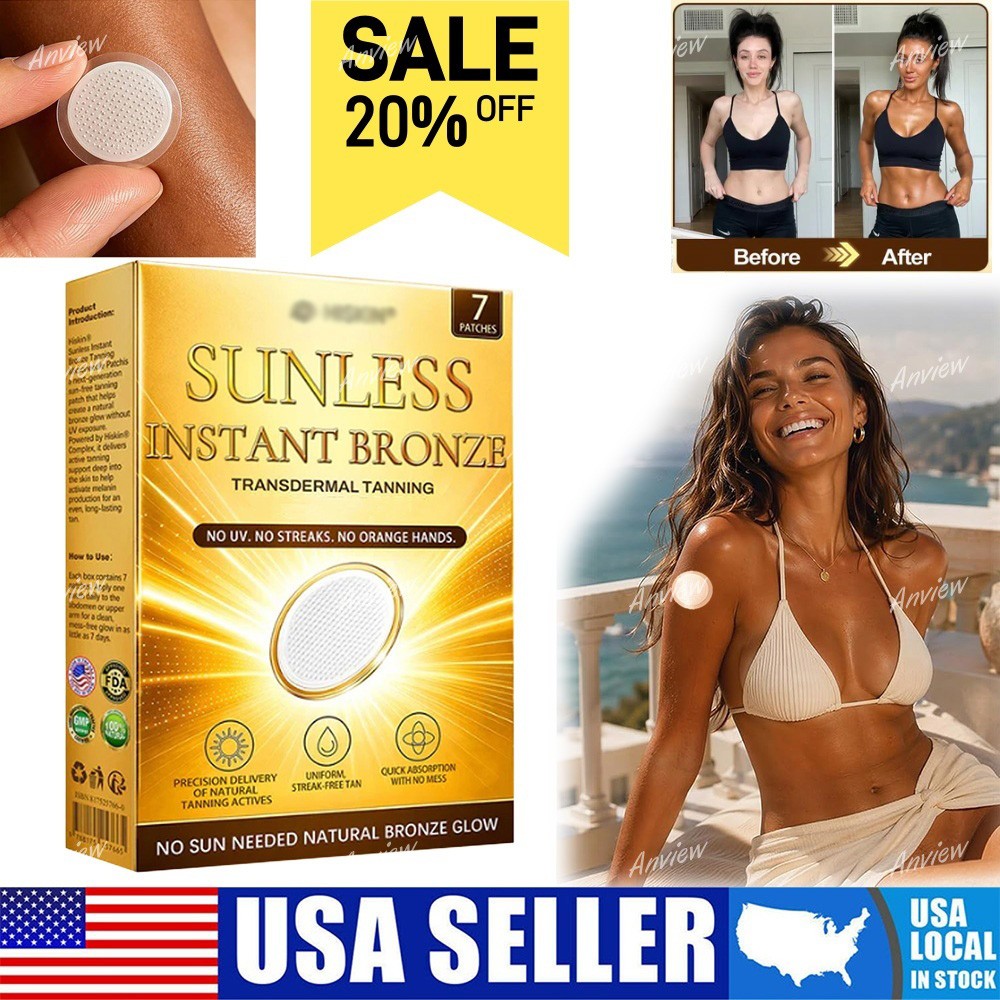 Natural Glow Self Tanner Patches - Gradual Sunless Bronze Effect