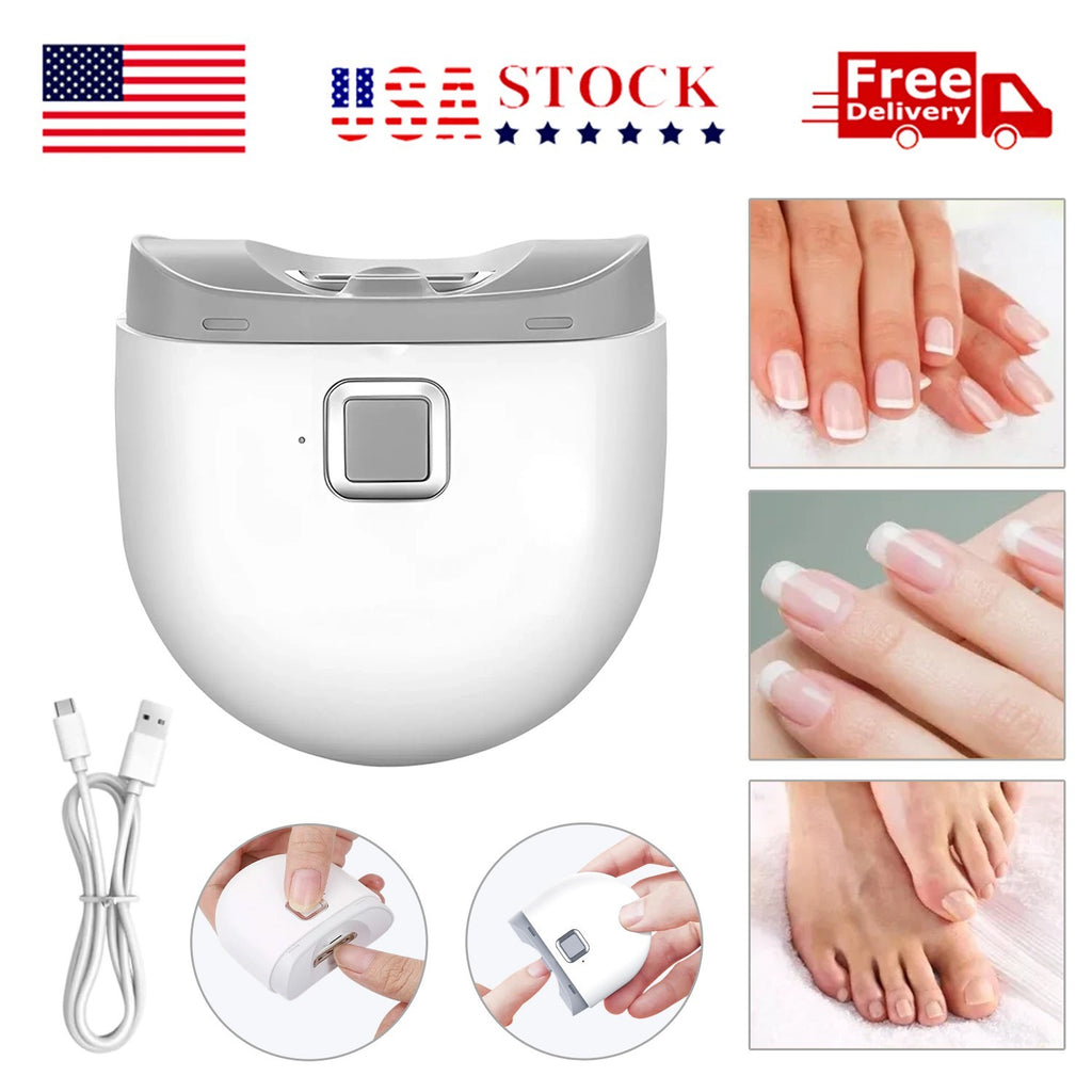Electric Nail Clipper - Automatic Thick Nails Trimmer with LED Rechargeable US