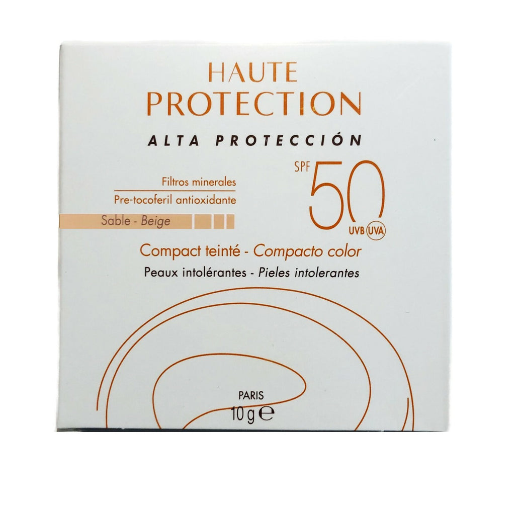 High Protection Tinted Compact SPF 50 Sand Beige for Sensitive Skin 10g