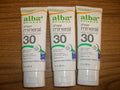 Alba Botanica Mineral Sunscreen Lotion SPF 30 - 3 Tubes, Water Resistant, Broad Spectrum, Non-Greasy, Dermatologist Tested