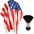 Professional Barber Cape with Neck Duster Brush - July Independence Edition