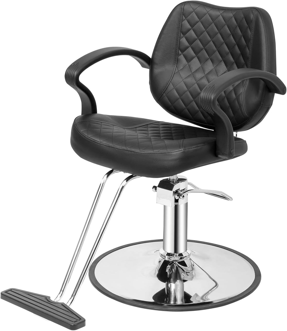 Heavy Duty Salon Styling Chair with Hydraulic Pump & Swivel Base