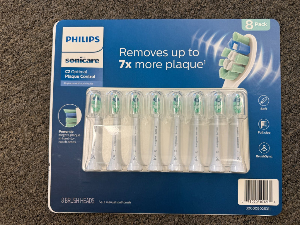 8-Pack C2 Plaque Control Toothbrush Heads for Philips Sonicare HX9024/10