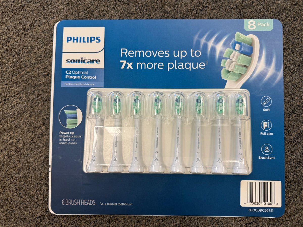 8-Pack C2 Plaque Control Toothbrush Heads for Philips Sonicare HX9024/10
