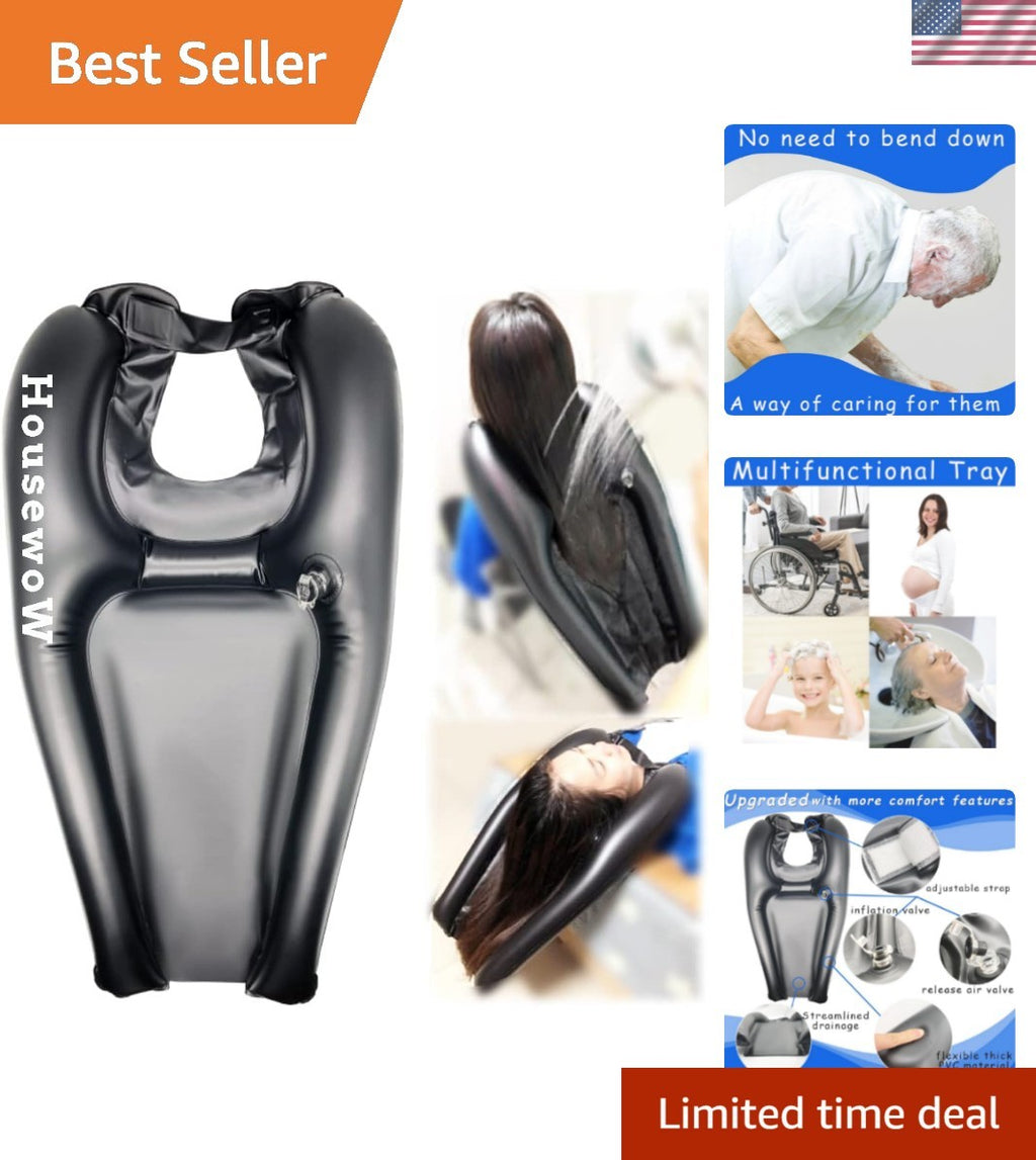 Inflatable Shampoo Basin for Bedridden Patients, Portable Hair Washing Tool