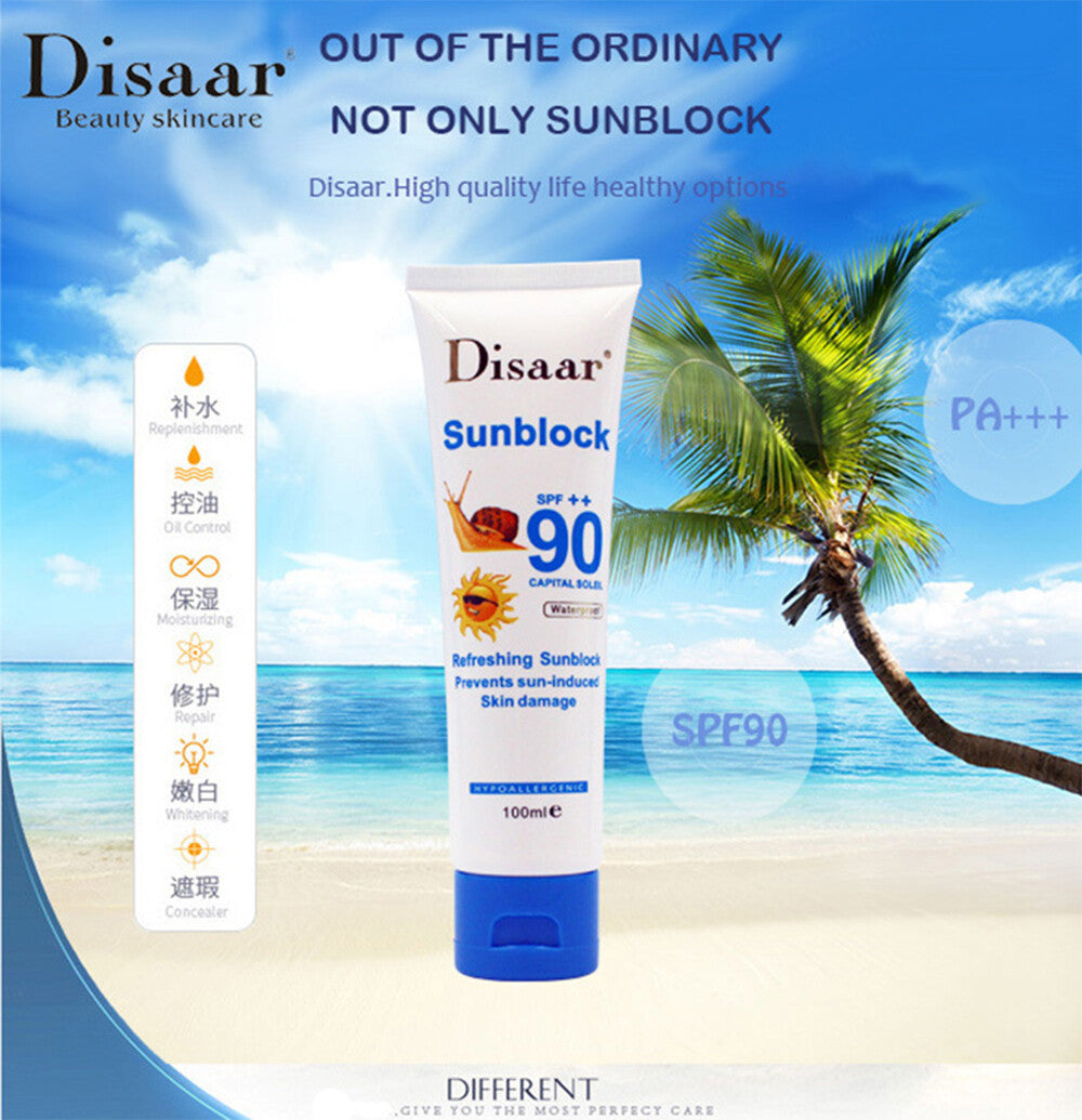 SPF 90 Sunscreen Cream Waterproof Face & Body Sunblock 100ml