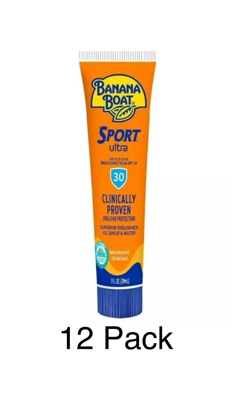 12-Pack Sunscreen Lotion SPF 30 Sport Performance, 1 oz, Free Shipping