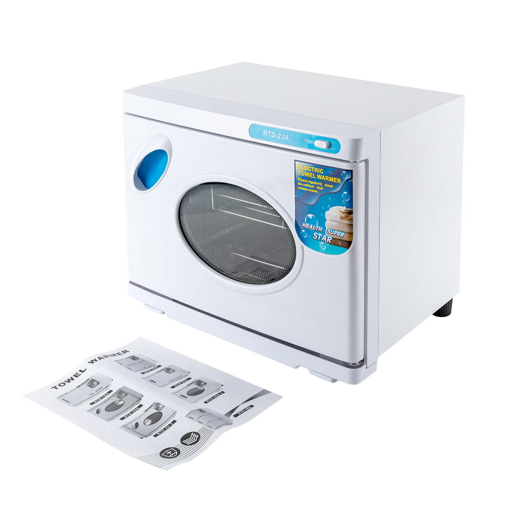 23L Hot Towel Warmer UV Sterilizer Cabinet for Spa Salon Facial Skin Care
