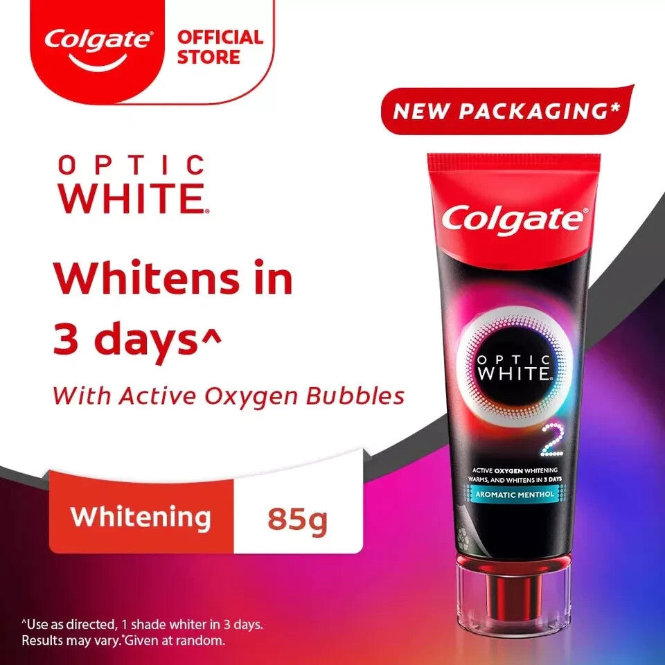 Whitening Toothpaste with Active Oxygen & Menthol 85g - Fast Results