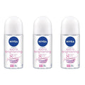 NIVEA Extra Brightening Roll-On Deodorant Pack of 3 - Long-Lasting Freshness
