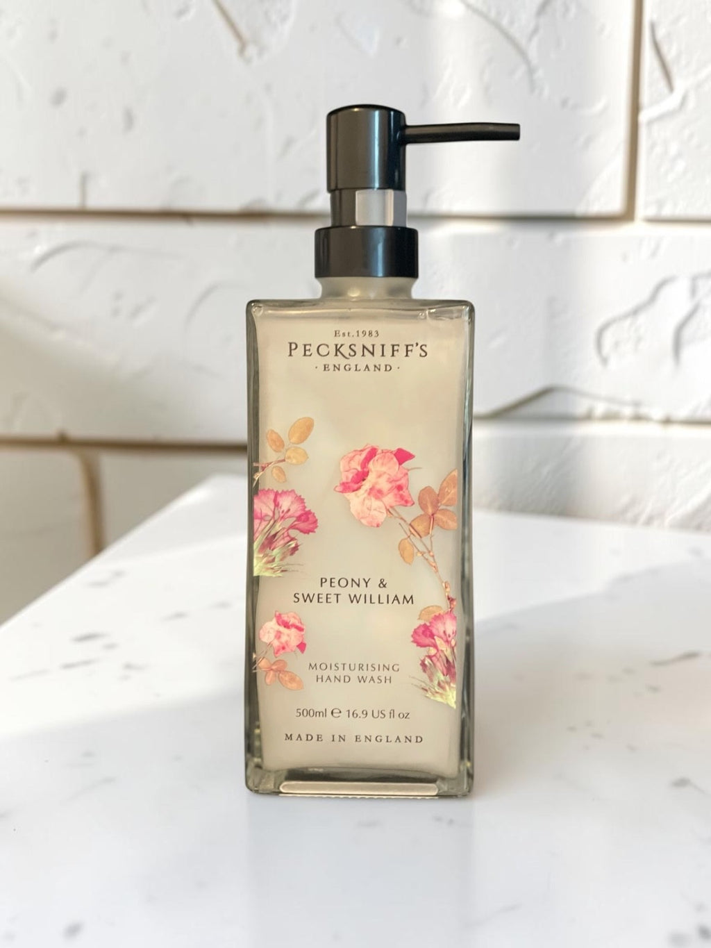 Pecksniff's Peony & Sweet William Hand Wash 16.9oz - Made in England