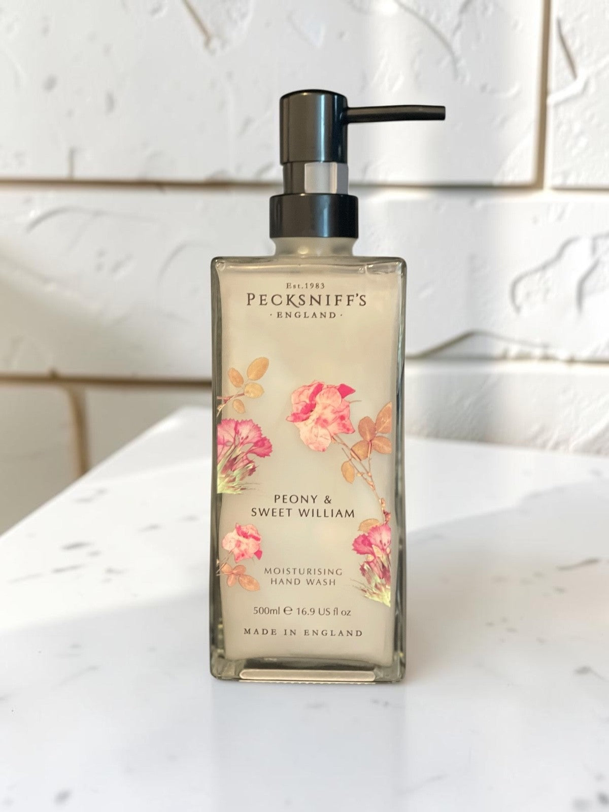 Pecksniff's Peony & Sweet William Hand Wash 16.9oz - Made in England