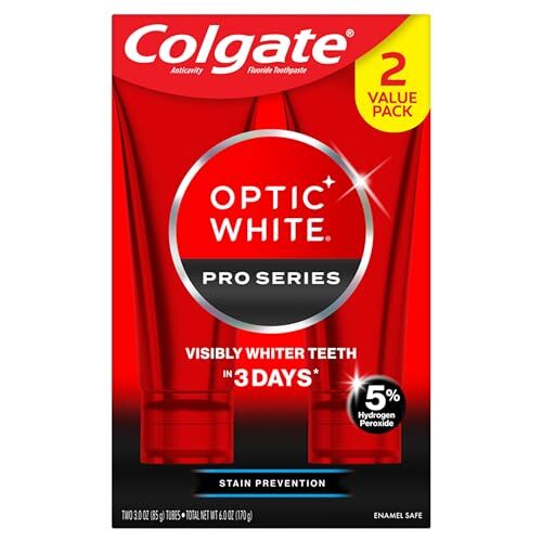 Whitening Toothpaste Pack of 2 - Stain Prevention & Cavity Protection