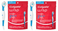 Disposable Mini Toothbrushes with Peppermint Beads - 2 Pack