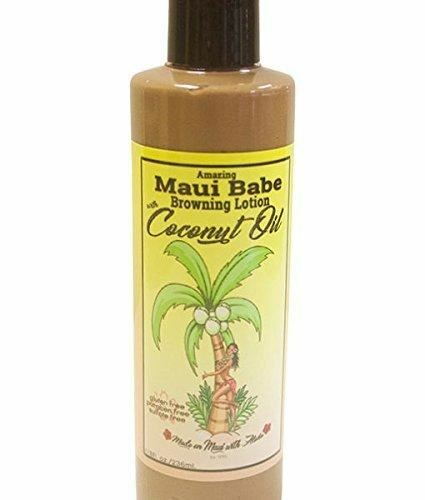 Maui Babe Browning Lotion with Coconut Oil 8oz Tanning Oil & Moisturizer