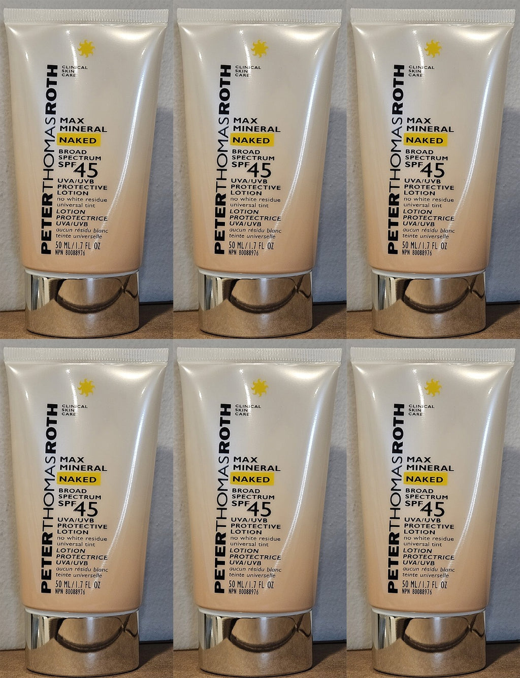 SPF 45 UVA/UVB Mineral Sunscreen Lotion for Face & Body - Pack of 6