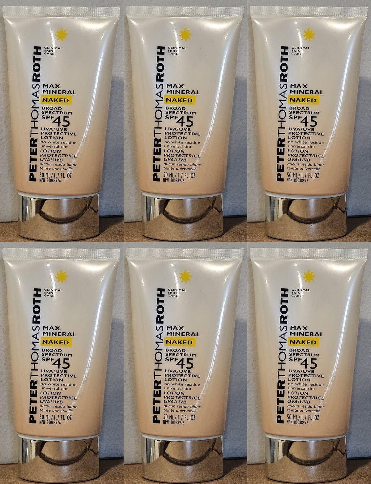 SPF 45 UVA/UVB Mineral Sunscreen Lotion for Face & Body - Pack of 6