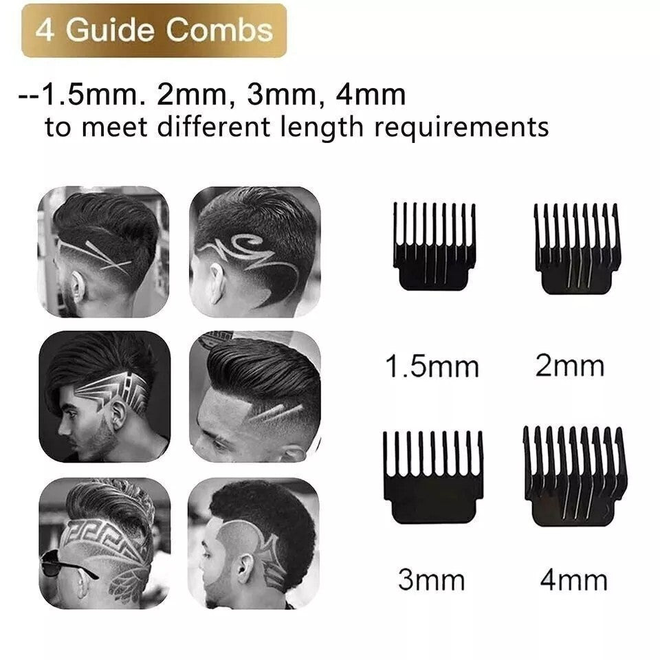 Professional Cordless Beard Trimmer with T-Blade for Detailed Grooming