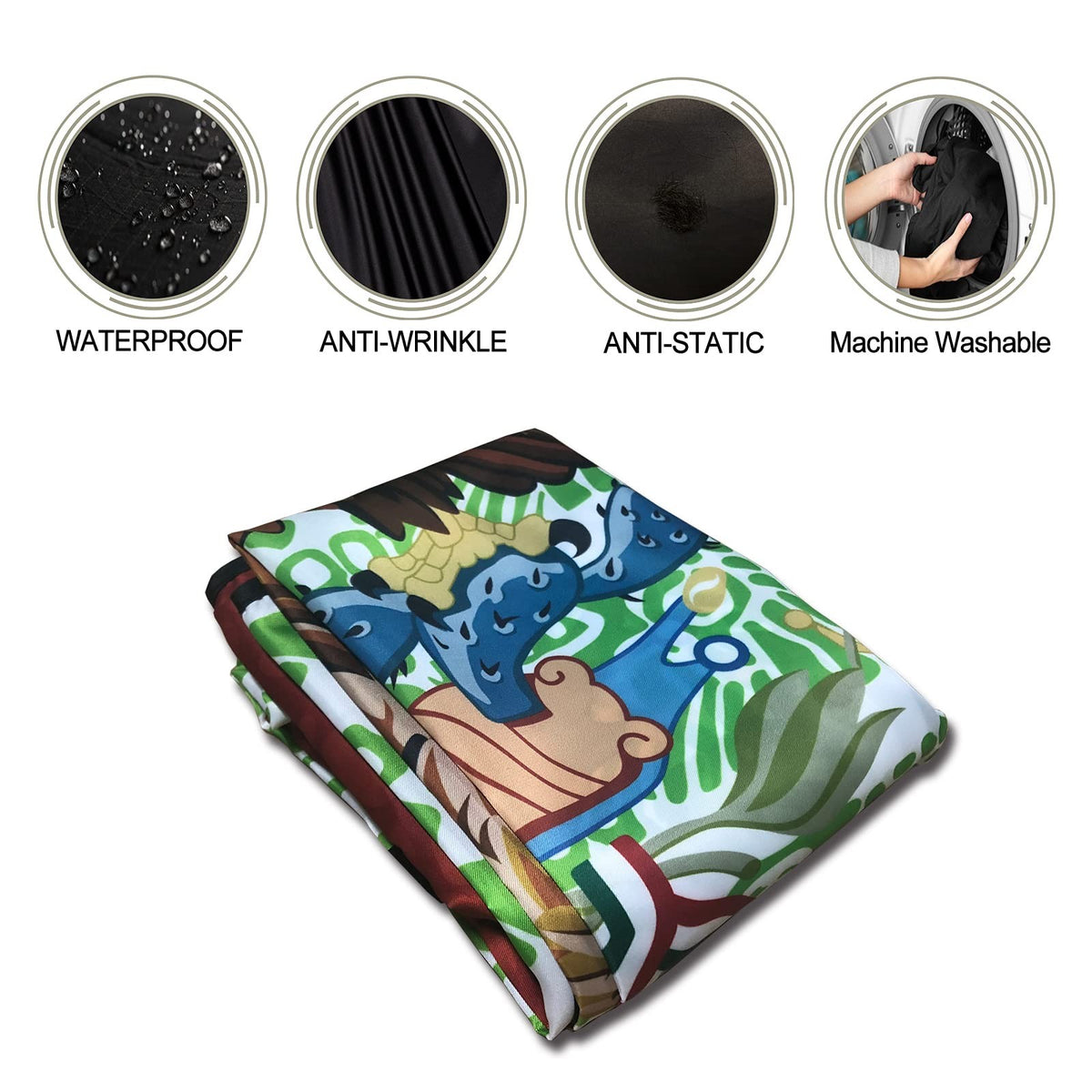 Large Waterproof Barber Cape for Men and Women Haircutting Salon 63x56 Inches - Mexico Flag