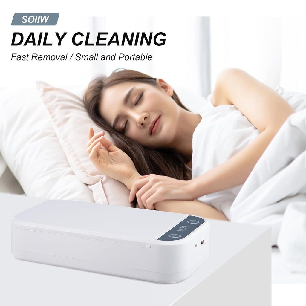 Portable UV Nail Tool Sterilizer Box with USB, Jewelry & Phone Sanitizer