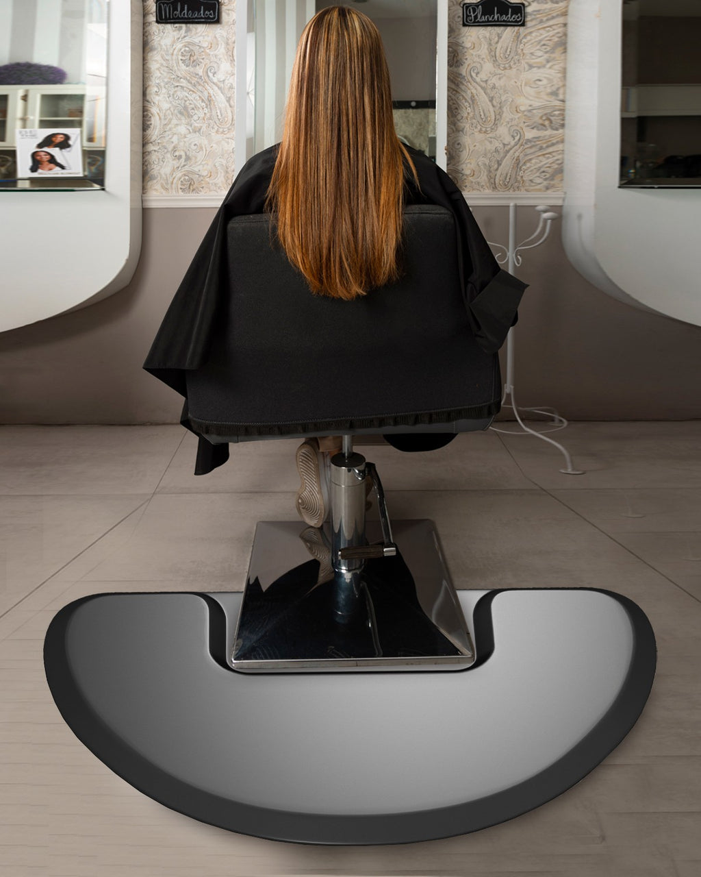 Anti-Fatigue Salon Chair Floor Mat 3x5 Feet Waterproof Non-Slip 1/2" Thick