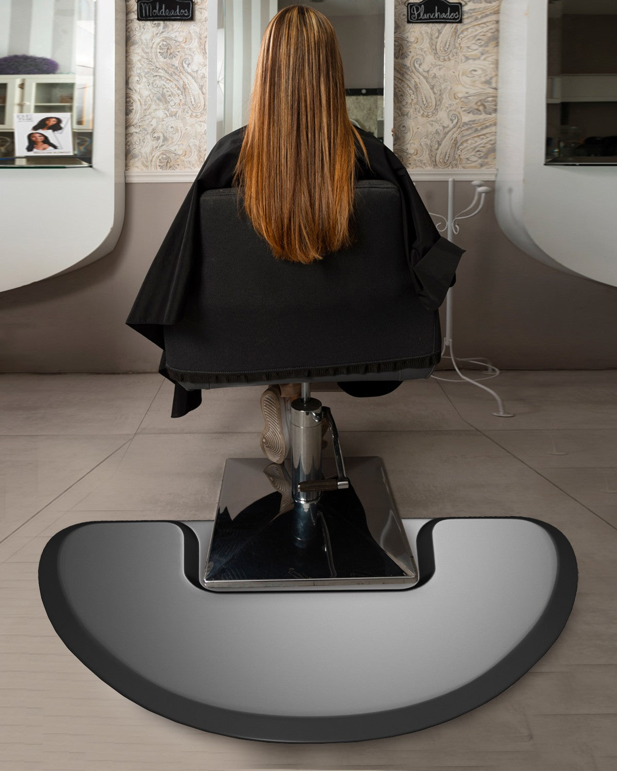 Anti-Fatigue Salon Chair Floor Mat 3x5 Feet Waterproof Non-Slip 1/2" Thick