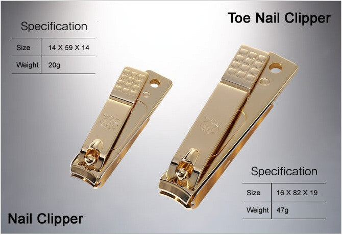 Manicure and Pedicure Nail Clipper Set - 18-Piece Travel Grooming Kit Made in Korea