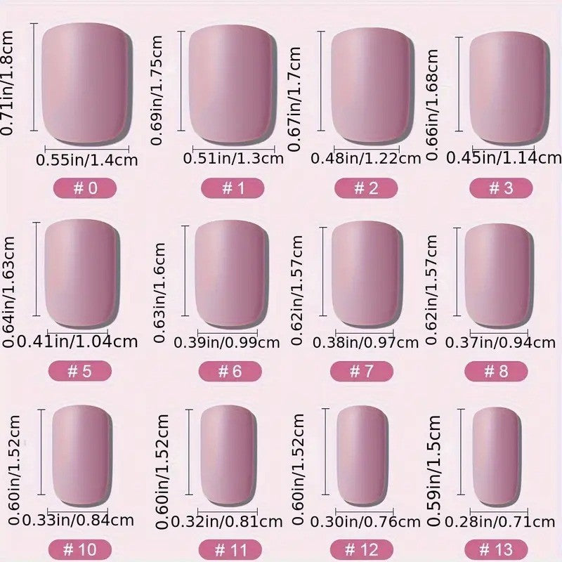 48Pcs Geometric Press-On Nails Medium Square Burgundy Red with Silver Accents