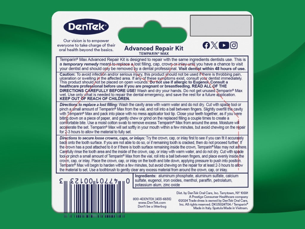 Temporary Dental Filling Repair Kit - 6 Pack for Lost Fillings & Crowns