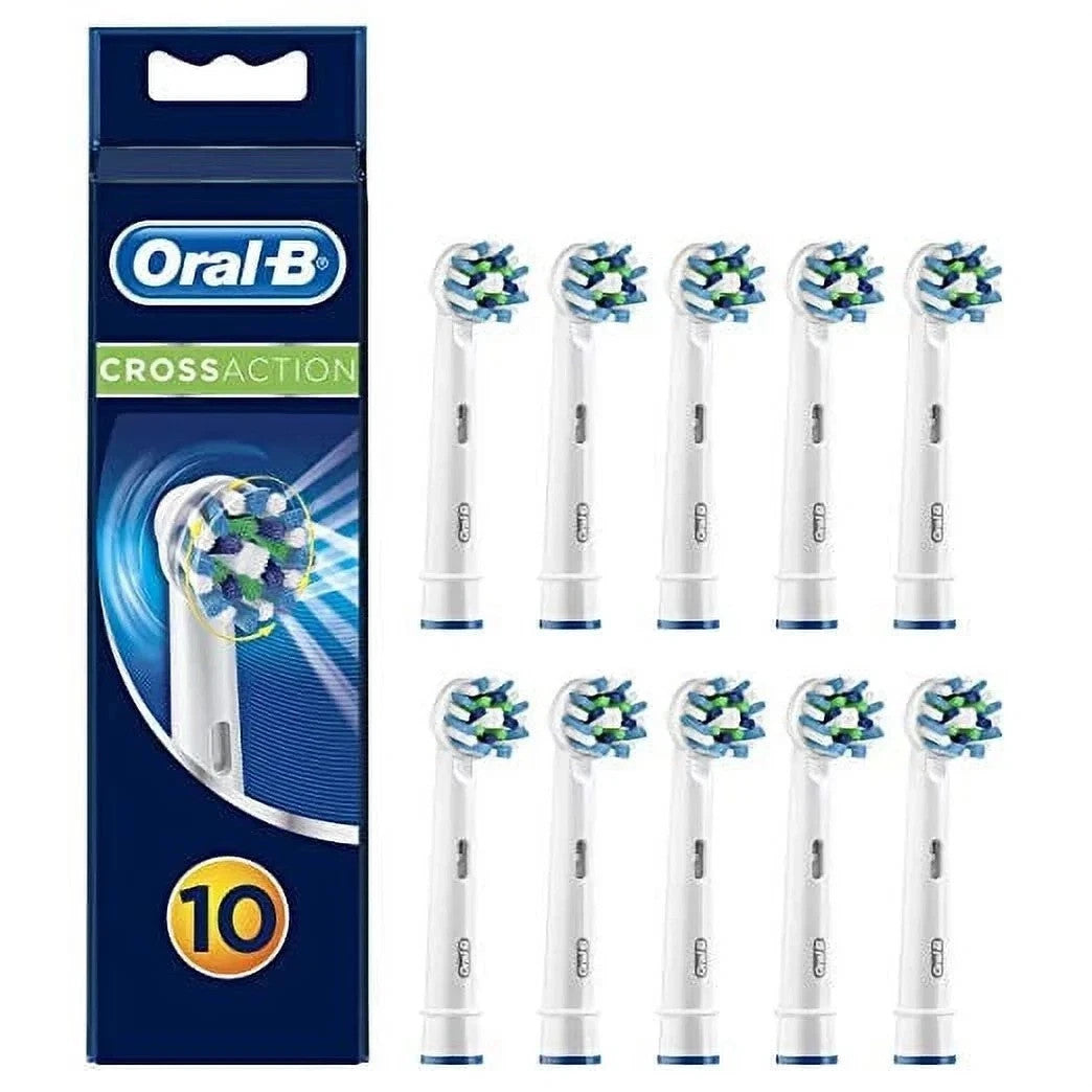 Electric Toothbrush Replacement Heads 10 Pack for Oral B Cross Action