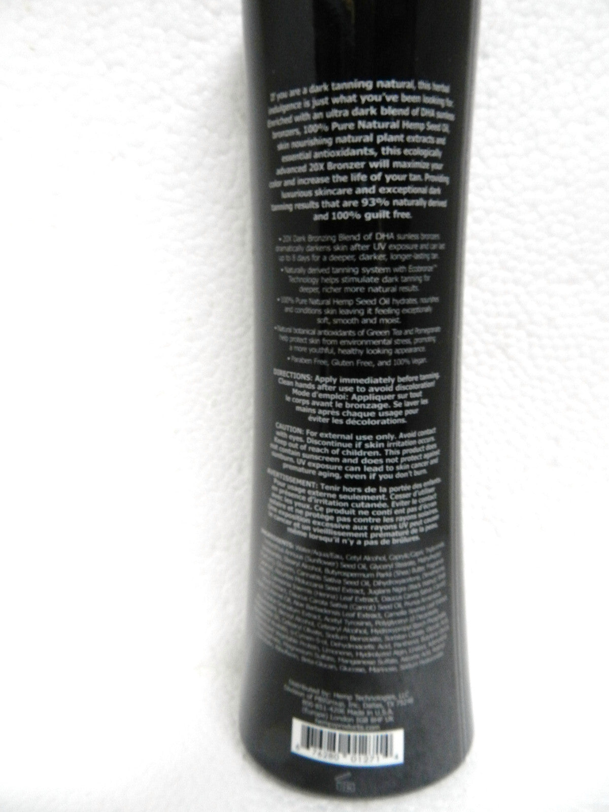 Vegan Tanning Lotion - Hempz 20X Bronzer Maximizer by Supre, 10.1 oz