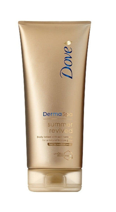 Dove Derma Spa Summer Revived Self-Tanning Body Lotion - Fair to Medium, Pack of 2