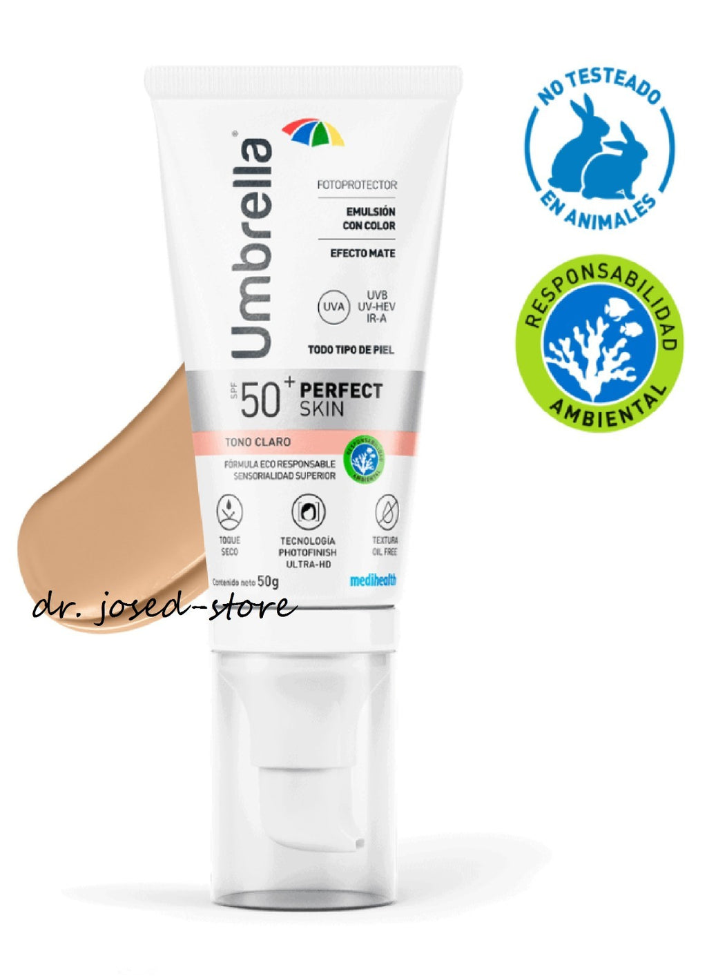 Skin Care Sun Protection Cream - Clear Tone, 50g, UVA/UVB & Infrared Shield