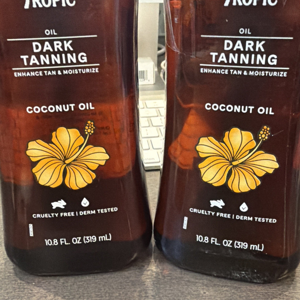 Hawaiian Tropic Dark Tanning Oil Coconut Oil Set - 10.8oz 2 Pack