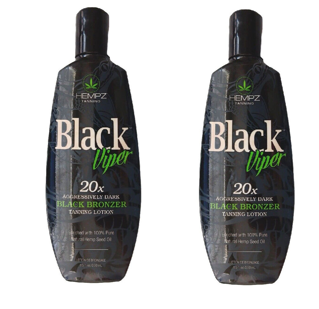 Hempz Aggressively Dark Black Bronzer Tanning Lotion - 8.5 oz