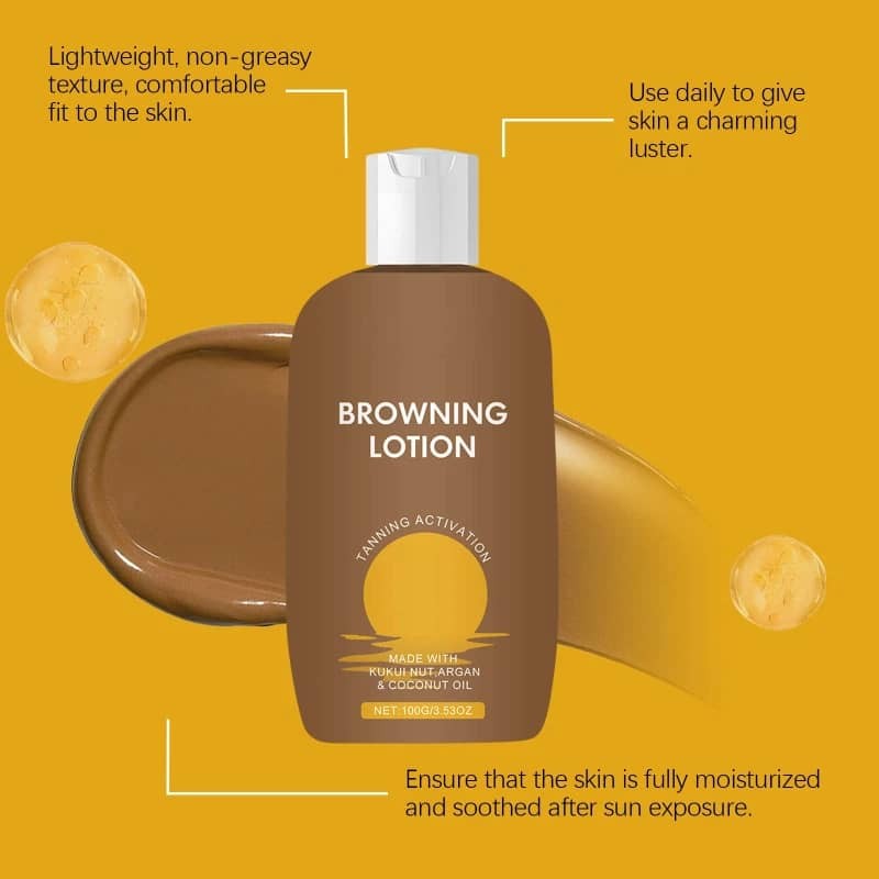 Deep Moisturizing Herbal Skin Tanning Lotion 100g for Face & Body